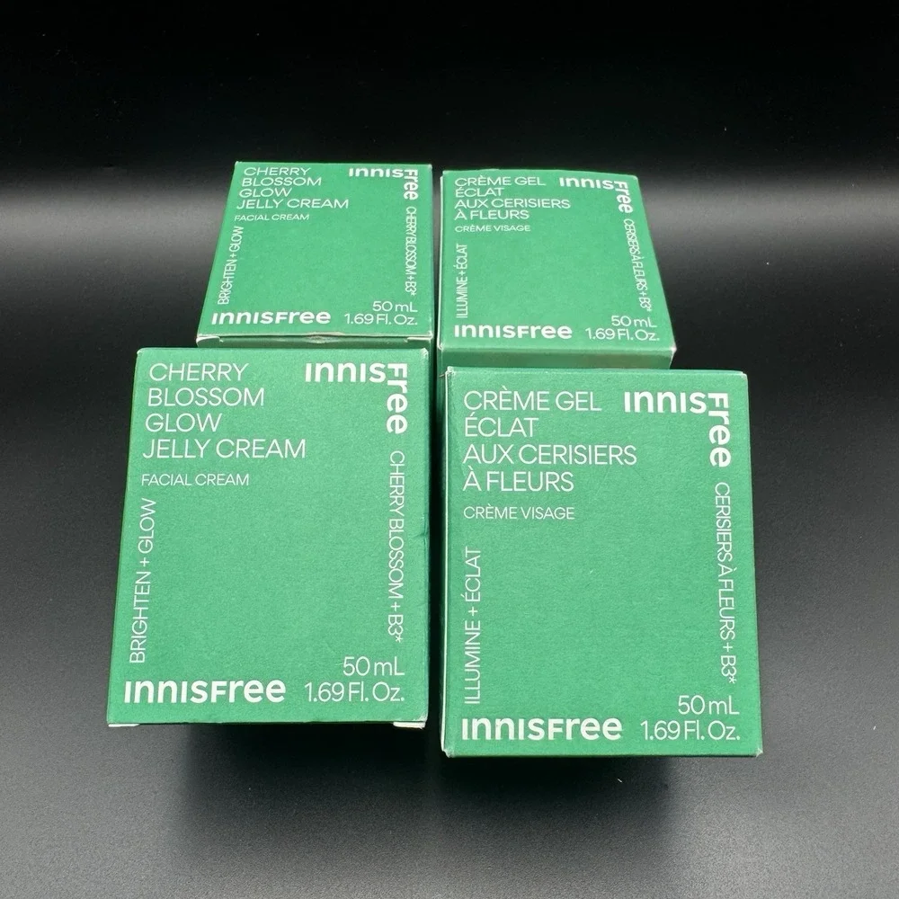 INNISFREE Cherry Blossom Dewy Glow Jelly Cream 1.69 Fl. Oz. Brand New Set Of 4
